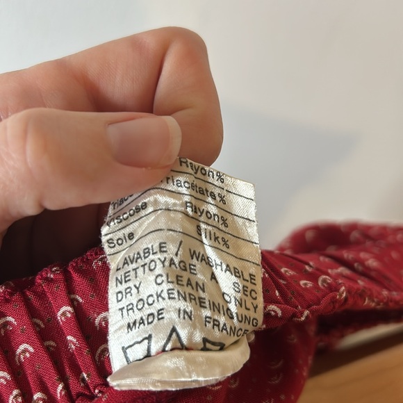 Vintage Red Dotted Midi Skirt - Picture 3 of 6